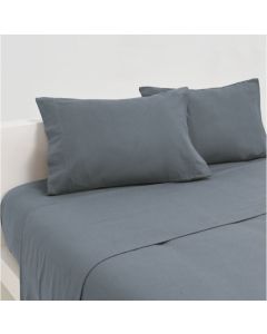 JOGO CAMA FLANELA CHARME 280x290 AZUL