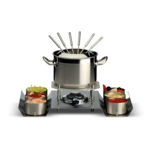 FONDUE COMPLETO EM INOX NAUTILUS SILAMPOS