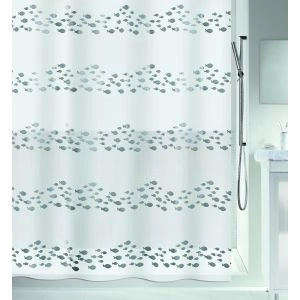 CORTINA  PEVA/PVC SHORE PRATEADO 180X200