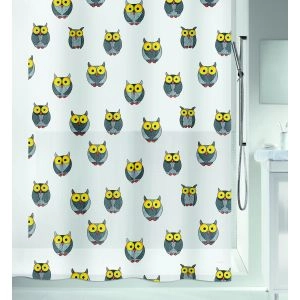 CORTINA  PEVA/PVC OWL CINZENTO 180X200