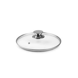 TAMPA DE VIDRO COM PEGA INOX 12CM  971612