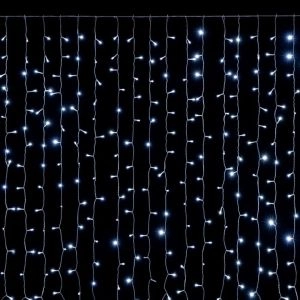 CORTINA 204 LEDS | BRANCO 120x175cm | Branco