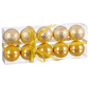 CONJ.10 BOLAS OURO 721695