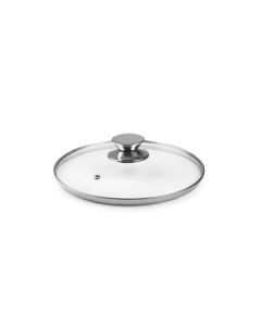 TAMPA DE VIDRO COM PEGA INOX 20CM 971620