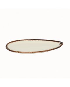 PRATO IRREGULAR OVAL 25CM CHOCOLATE 292455