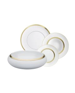 SERVIÇO DE MESA PORCELANA 64 PEÇAS | DOMO GOLD | VISTA ALEGRE