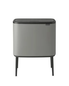 BALDE TOUCH BIN 36L 127205 CINZA MINERAL CONCRETE