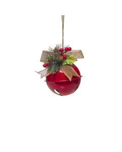 BOLA NATAL C/GUIZO 12cm  15499