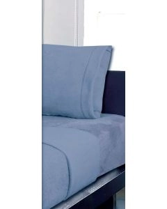 JOGO CAMA CORALINA LISO 240x280 CAROL AZUL