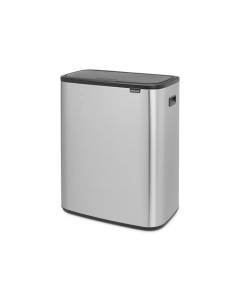 BALDE TOUCH BIN 2X30 INOX ANTI-MANCHAS 221422