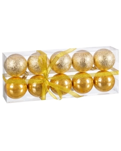 CONJ.10 BOLAS OURO 721695