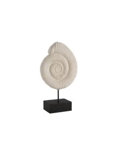 ESTATUA SHELL CIMENTO 16X7X25CM AX24086