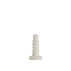 CANDELABRO CERAMICA BRANCO 11X18.5CM AX24042