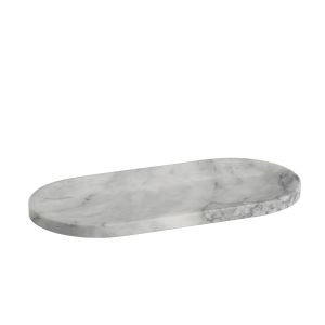 BANDEJA OVAL MARMORE 30X15X1.5CM AX24150