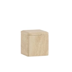 CAIXA TRAVERTINO 9X9X9.5CM BA24116