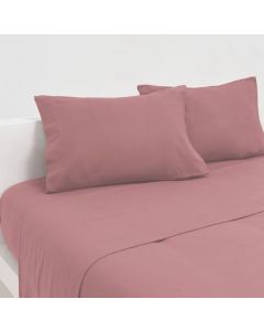 JOGO CAMA FLANELA CHARME 260x290 ROSA