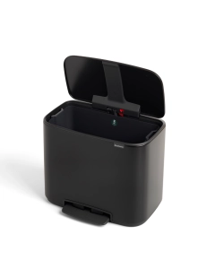 BALDE BO PEDAL 36L BIN PRETO MATE 121463