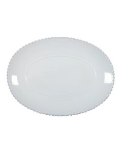 TRAVESSA OVAL 40CM PEARL BRANCO 493329