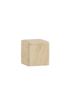 CAIXA TRAVERTINO 9X9X9.5CM BA24116