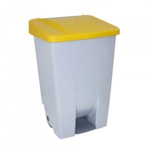 CONTENTOR 80L C/PED.CORES 23410           amarelo